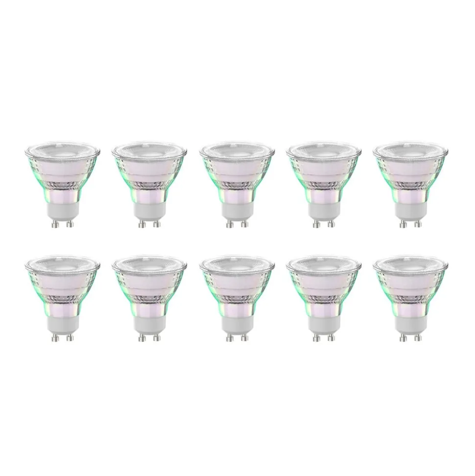 Arcchio LED-pære GU10 2,5W 2700K 450lm glass sett med 10 stk