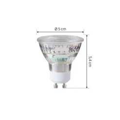 Arcchio LED-pære GU10 2,5W 2700K 450lm glass sett med 5 stk