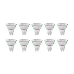 Arcchio LED-pære GU10 2,5W 6500K 450lm glass sett med 10 stk
