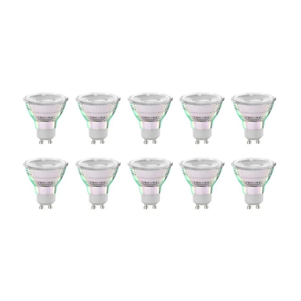 Arcchio LED-pære GU10 2,5W 6500K 450lm glass sett med 10 stk