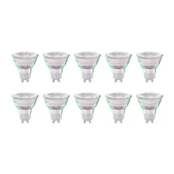 Arcchio LED-pære GU10 2,5W 4000K 450lm glass sett med 10 stk