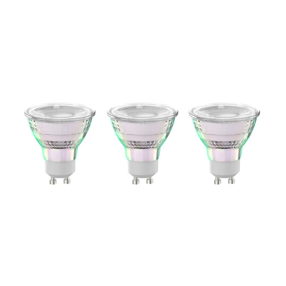 Arcchio LED-pære GU10 2,5W 6500K 450lm glass sett med 3 stk
