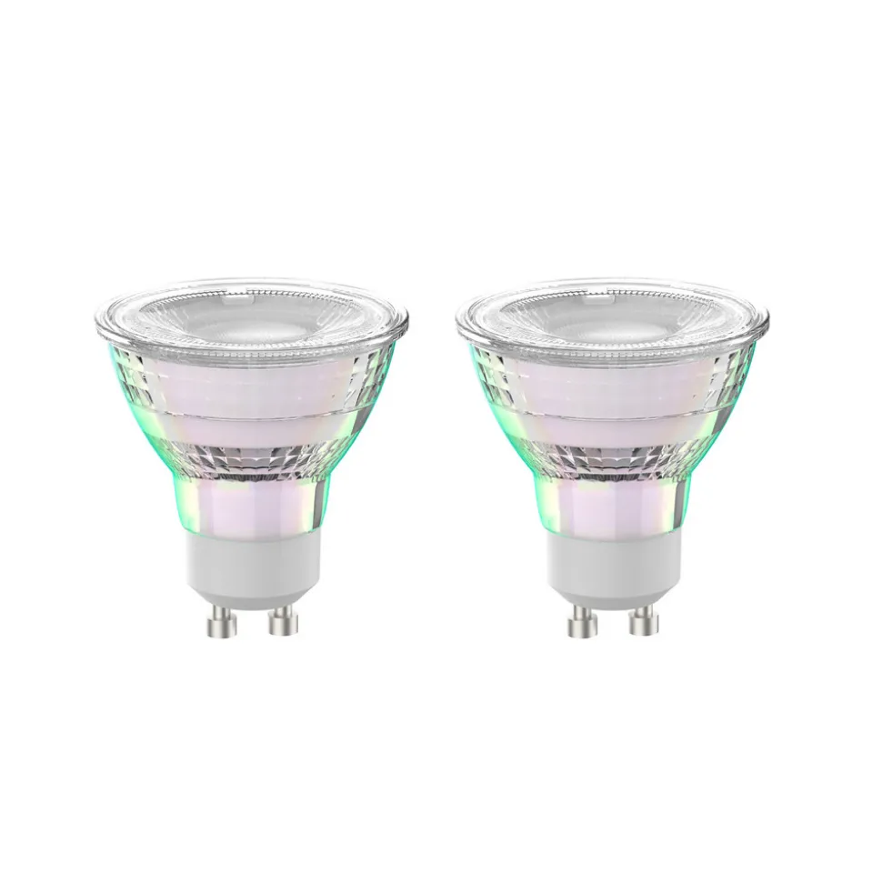 Arcchio LED-pære GU10 2,5W 4000K 450lm glass sett med 2 stk