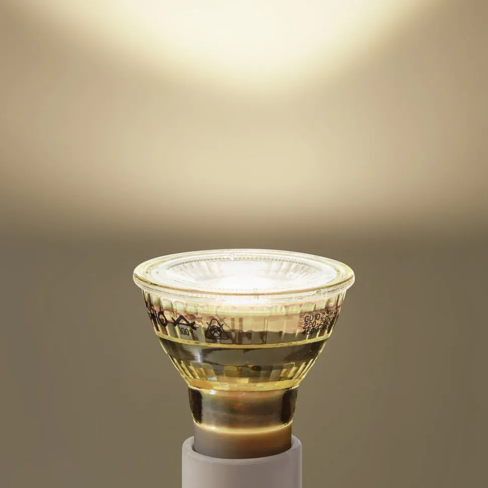 Arcchio LED-pære GU10 2,5W 4000K 450lm glass sett med 2 stk