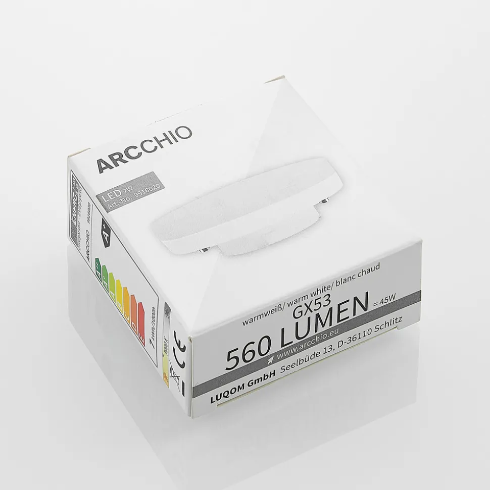 Arcchio LED-pære GX53 7W, 3 000 K, 2 stk