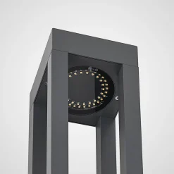 Arcchio LED-pullertlampe Lienna, 90 cm, grå, metall, IP65