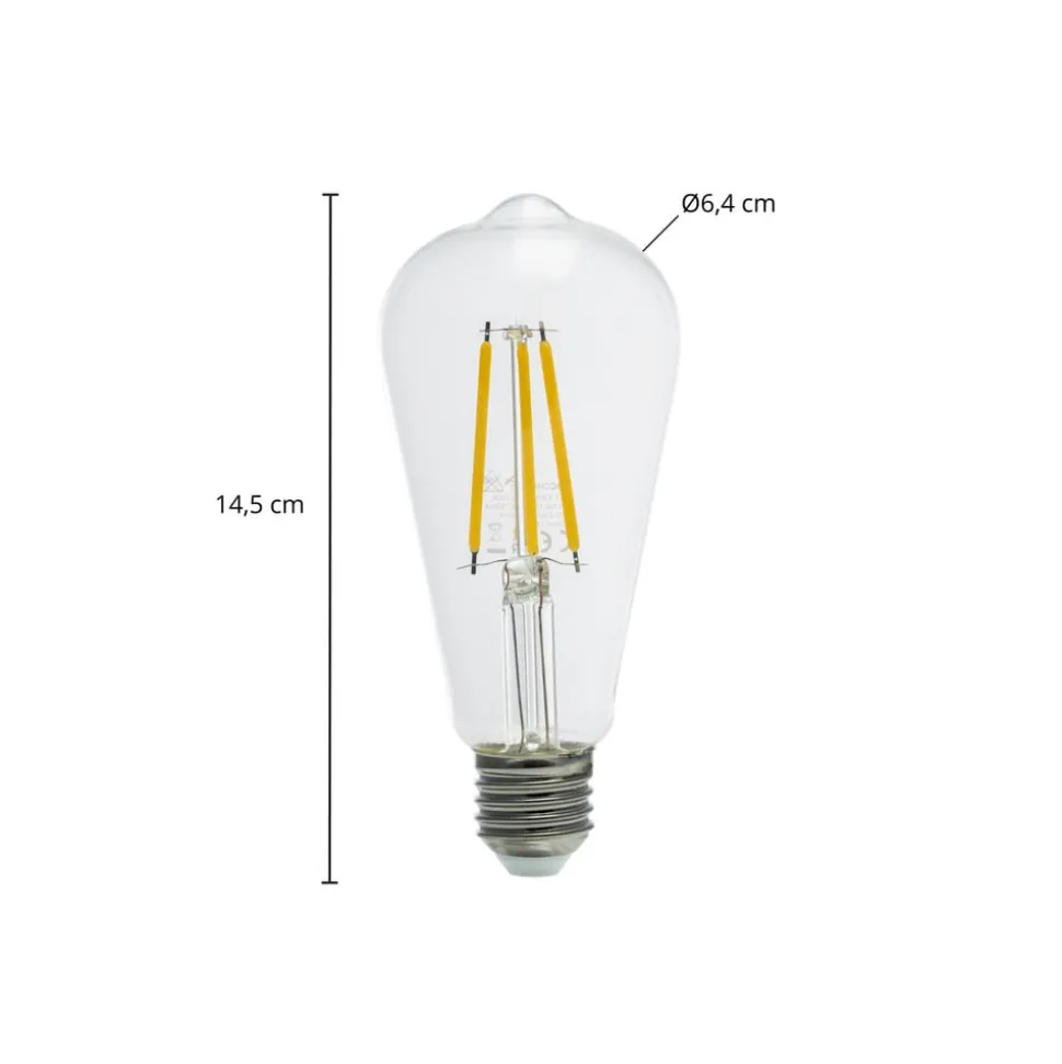 Arcchio LED-rustikkpære E27 3,8W 2 700 K 806 lm
