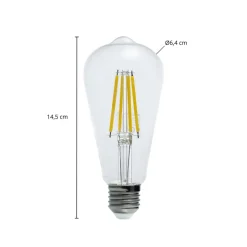 Arcchio LED-rustikkpære E27 3,8W 3000 K 806 lm