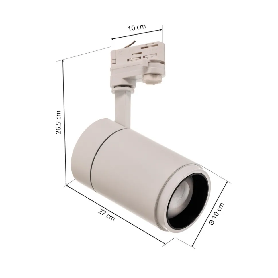 Arcchio LED-skinnespotlight Nanna, 4000K, hvit, DALI