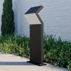 Arcchio LED-sokkellampe Havin, antrasitt, metall, 60 cm