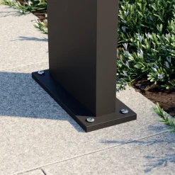 Arcchio LED-sokkellampe Havin, antrasitt, metall, 60 cm