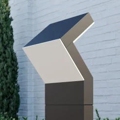 Arcchio LED-sokkellampe Havin, antrasitt, metall, 60 cm