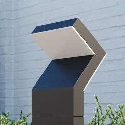 Arcchio LED-sokkellampe Havin, antrasitt, metall, 60 cm