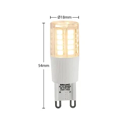 Arcchio LED-stiftpære, G9, 4,5 W, klar, 2700 K