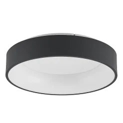 Arcchio LED-taklampe Aleksi, Ø 45 cm, svart, metall, CCT