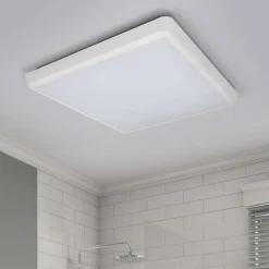 Arcchio LED-taklampe Augustin, 40 x 40 cm, hvit, IP54