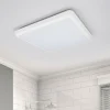 Arcchio LED-taklampe Augustin, 30 x 30 cm, hvit, IP54