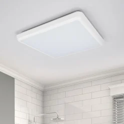 Arcchio LED-taklampe Augustin, 30 x 30 cm, hvit, IP54