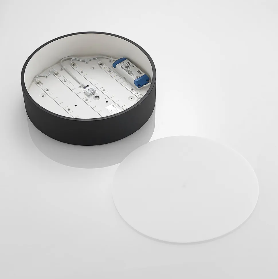 Arcchio LED-taklampe Noabelle, Ø 40 cm, svart, metall