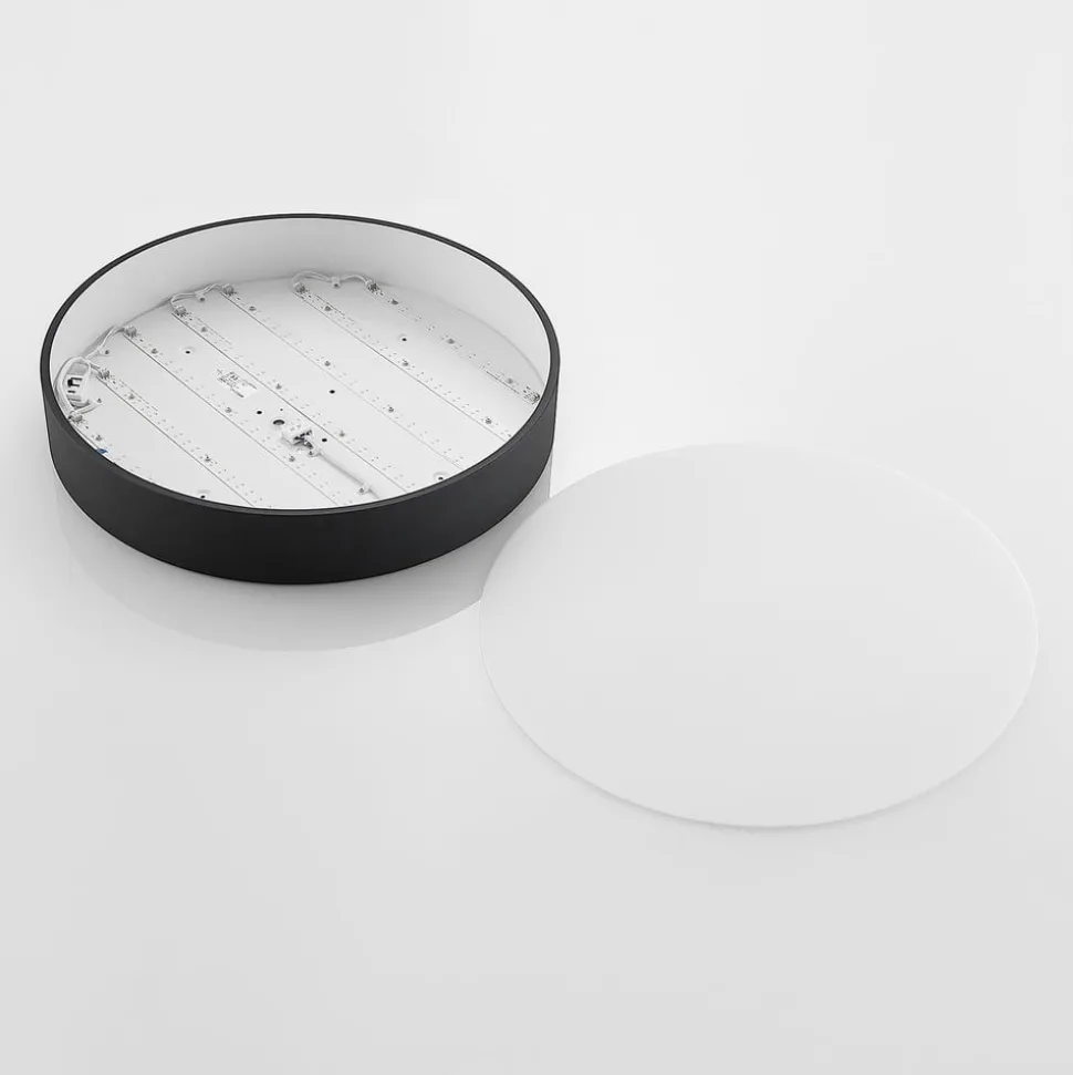 Arcchio LED-taklampe Noabelle, Ø 60 cm, svart, metall