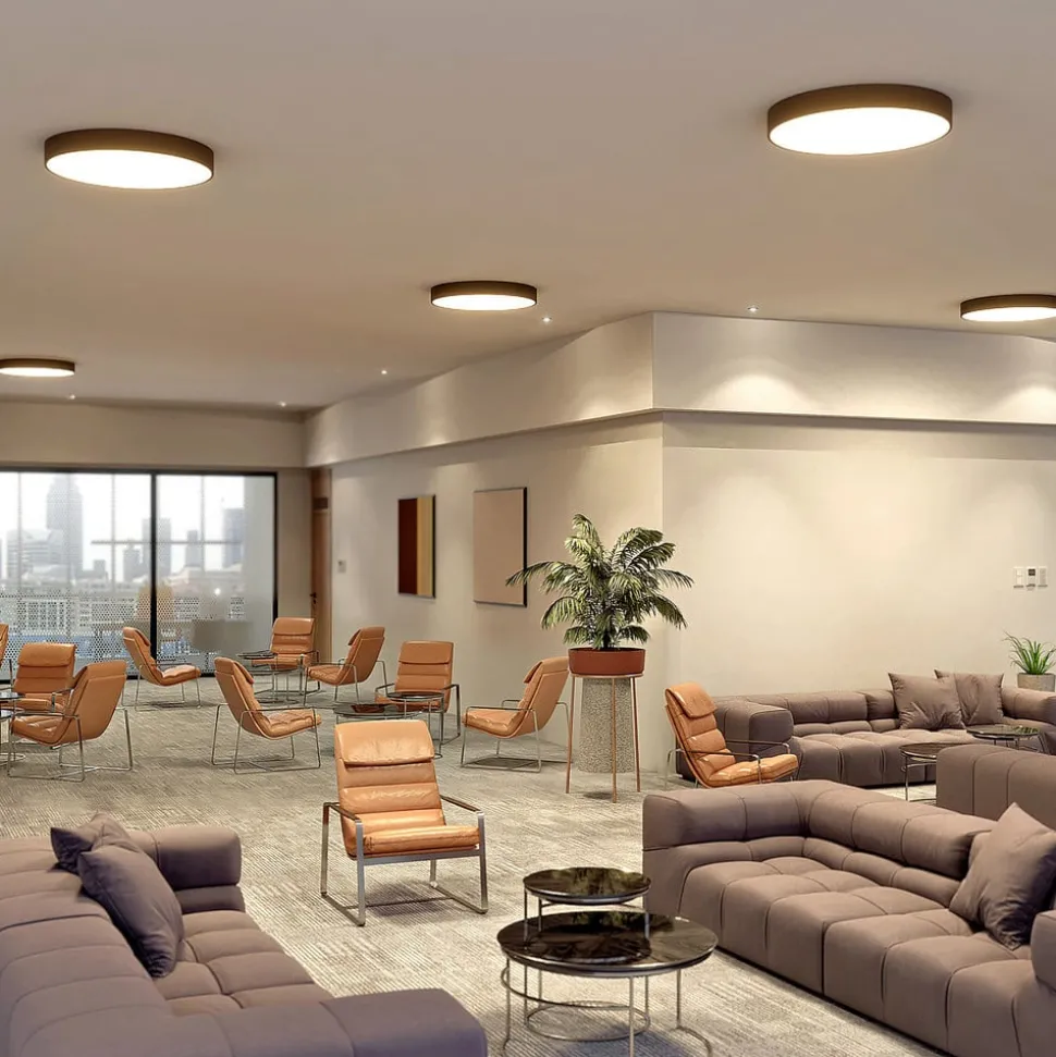 Arcchio LED-taklampe Noabelle, Ø 80 cm, svart, metall