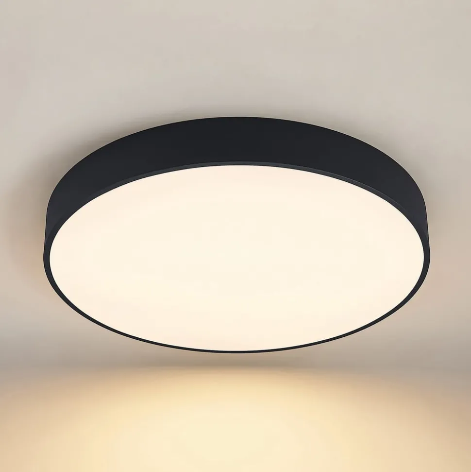 Arcchio LED-taklampe Noabelle, Ø 80 cm, svart, metall