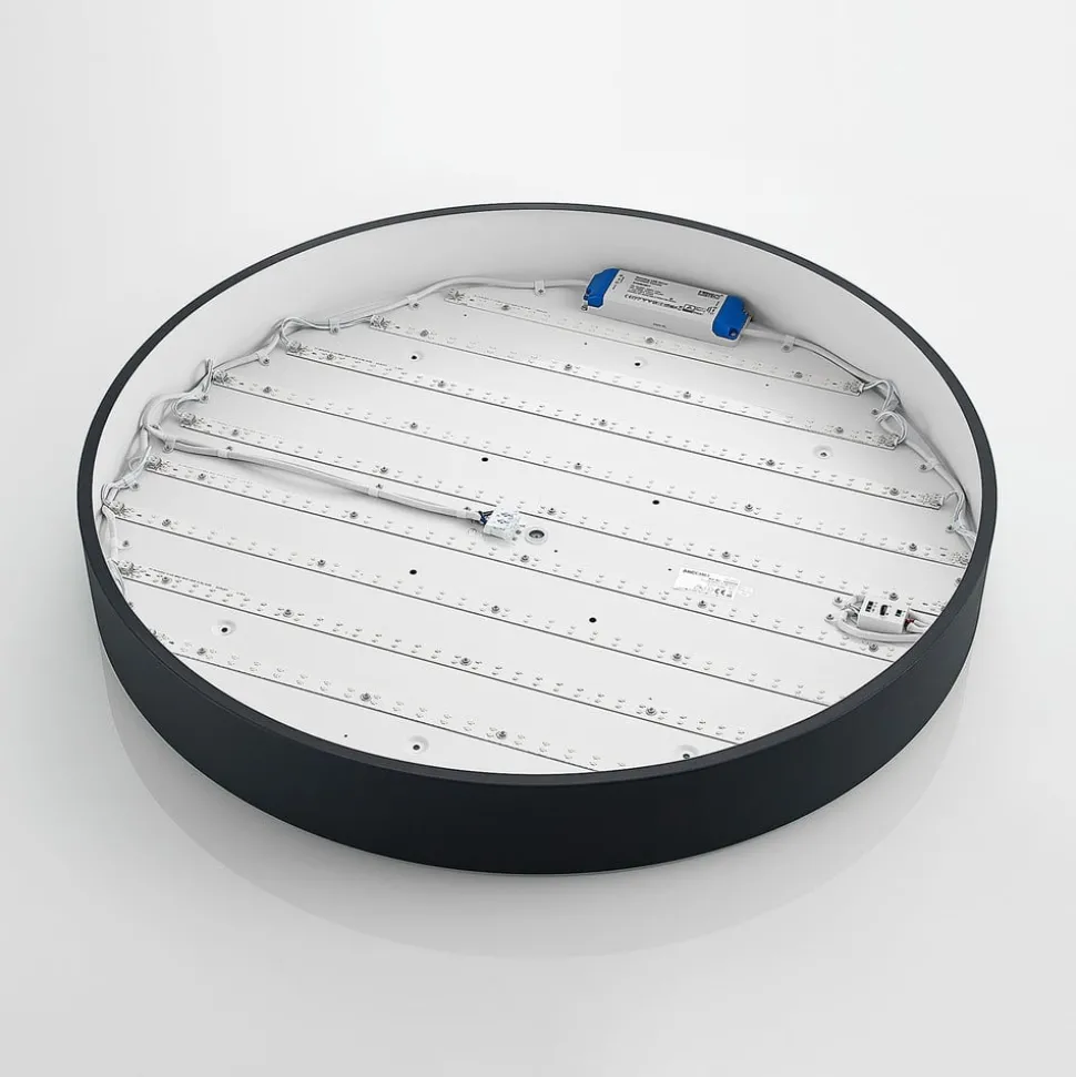 Arcchio LED-taklampe Noabelle, Ø 80 cm, svart, metall