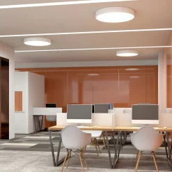 Arcchio LED-taklampe Noabelle, Ø 80 cm, hvit, metall