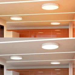 Arcchio LED-taklampe Noabelle, Ø 80 cm, hvit, metall