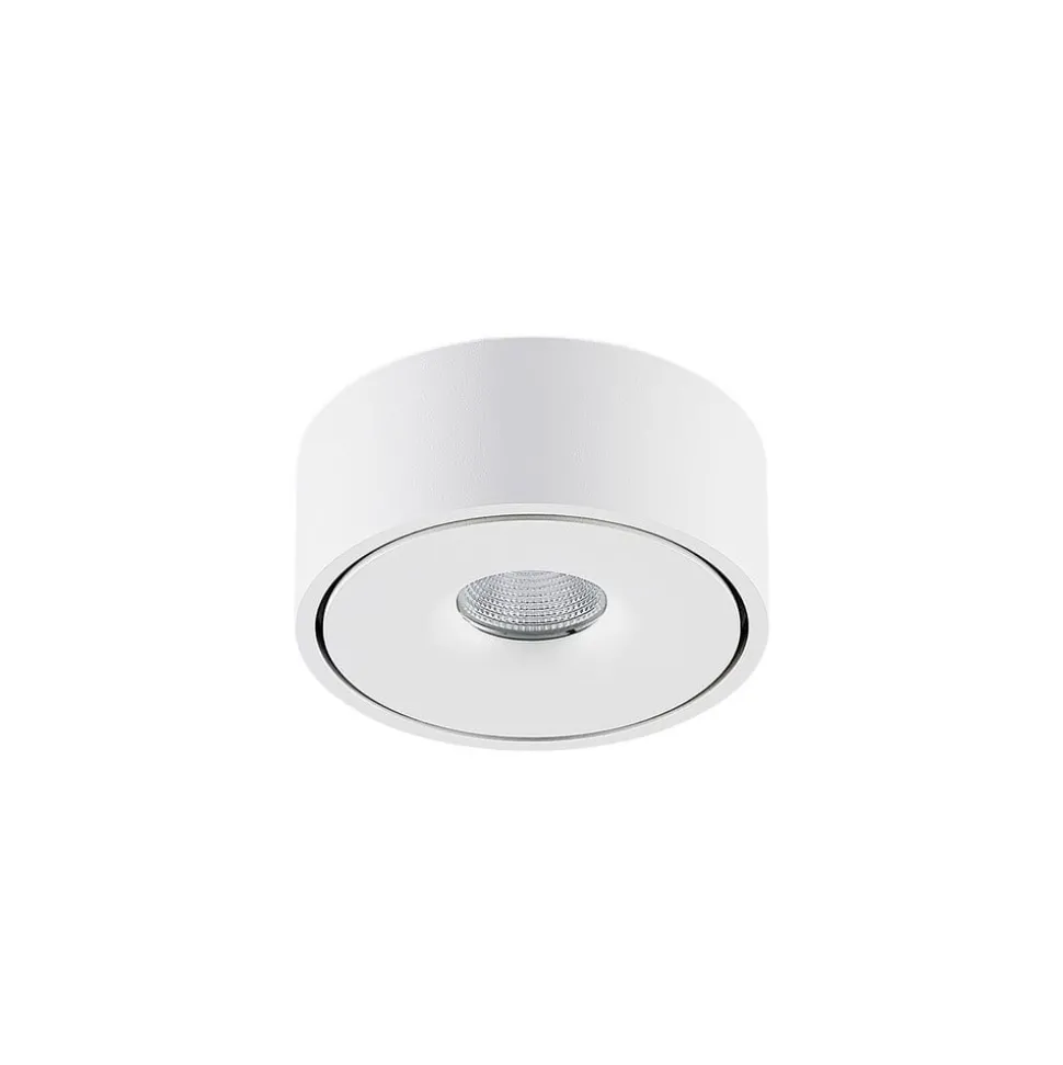 Arcchio LED-taklampe Rotari, hvit, opp og ned, aluminium