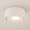 Arcchio LED-taklampe Rotari, hvit, metall, Ø 12 cm