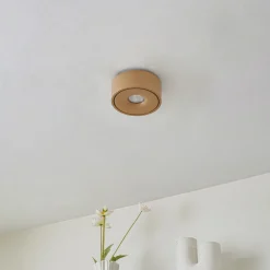 Arcchio LED-taklampe Rotari, brun, opp og ned