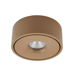 Arcchio LED-taklampe Rotari, brun, opp og ned