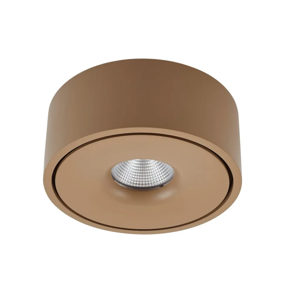 Arcchio LED-taklampe Rotari, brun, opp og ned