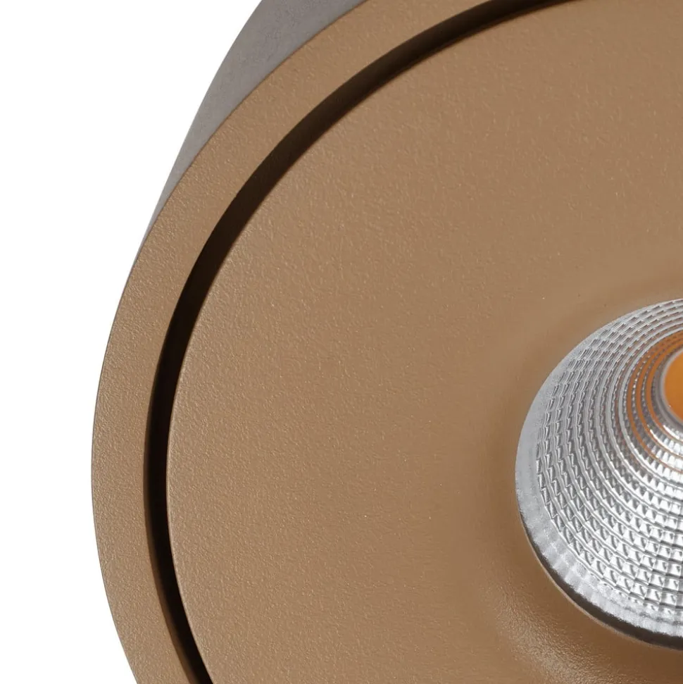 Arcchio LED-taklampe Rotari, brun, opp og ned