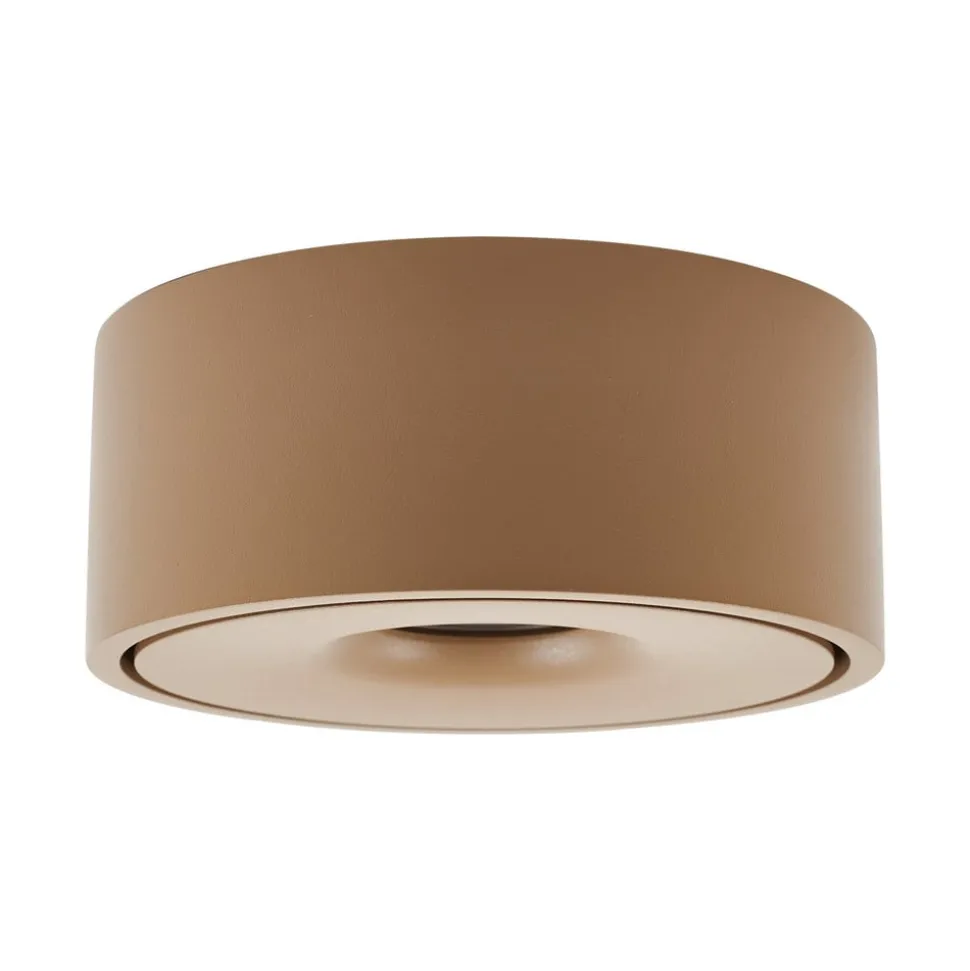 Arcchio LED-taklampe Rotari, brun, opp og ned