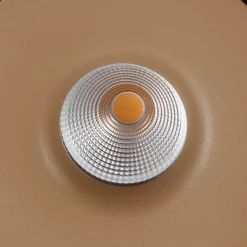 Arcchio LED-taklampe Rotari, brun, opp og ned