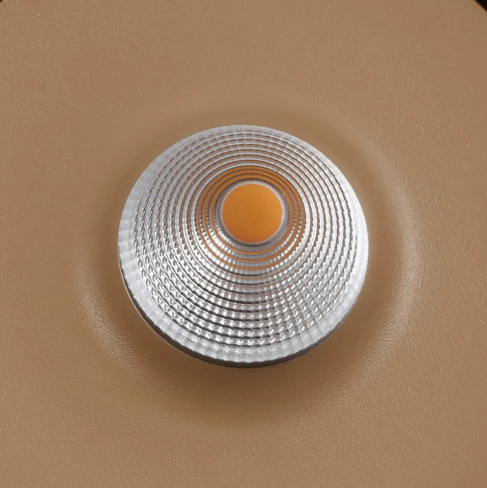 Arcchio LED-taklampe Rotari, brun, opp og ned