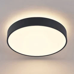 Arcchio LED-taklampe Vanida, svart, Ø 40 cm, opp/ned