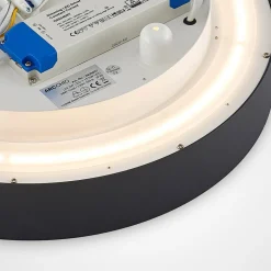 Arcchio LED-taklampe Vanida, svart, Ø 40 cm, opp/ned