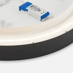 Arcchio LED-taklampe Vanida, svart, Ø 60 cm, opp/ned