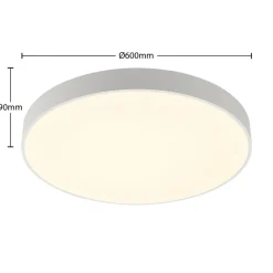 Arcchio LED-taklampe Vanida, hvit, Ø 60 cm, opp/ned