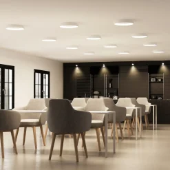 Arcchio LED-taklampe Vivy, Ø 38 cm, hvit, metall