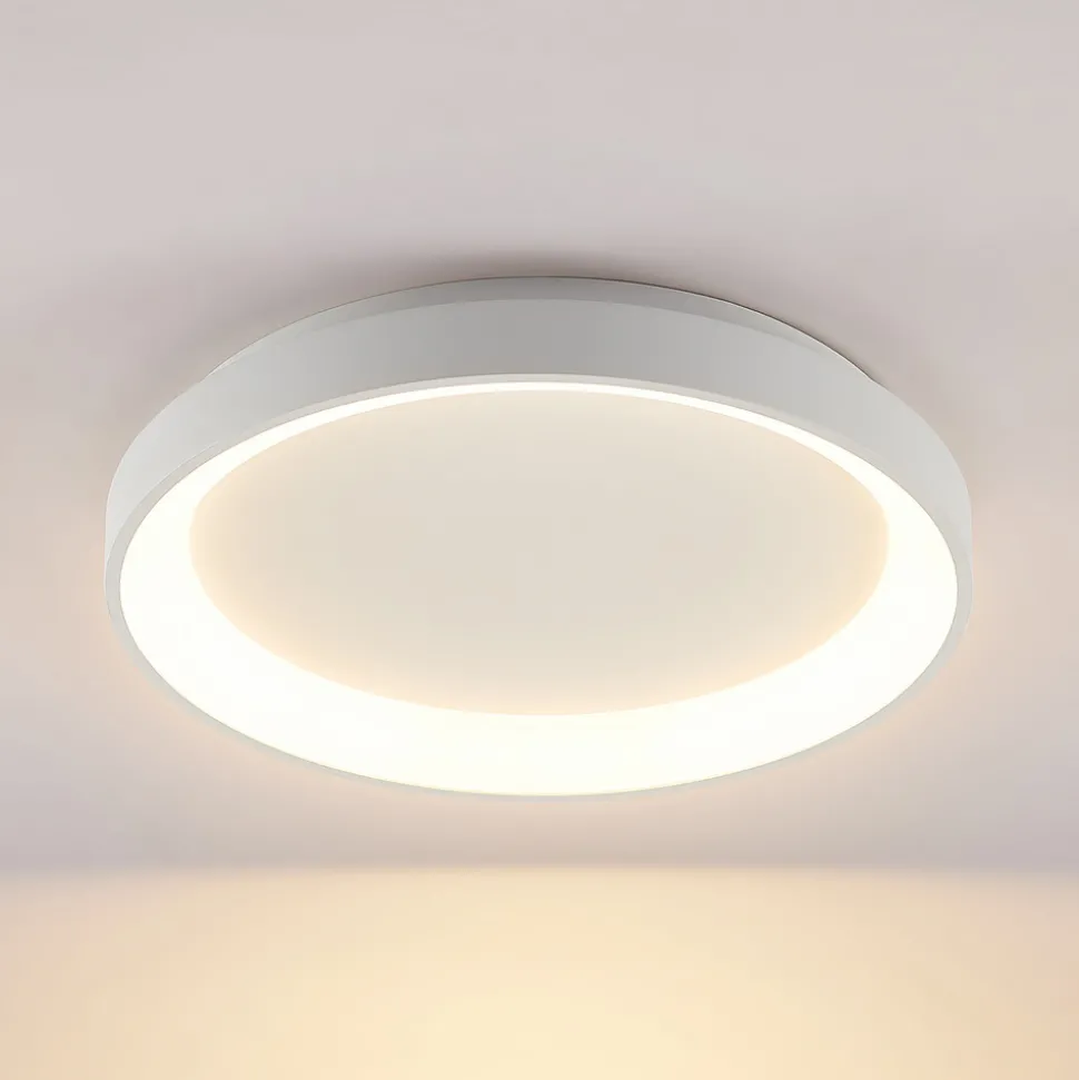Arcchio LED-taklampe Vivy, Ø 38 cm, hvit, metall