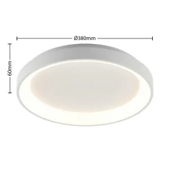 Arcchio LED-taklampe Vivy, Ø 38 cm, hvit, metall