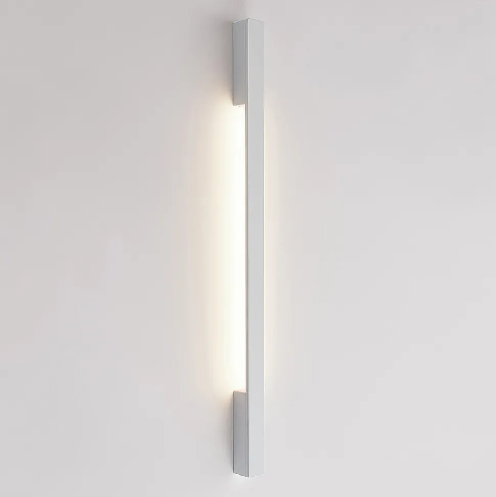 Arcchio LED-vegglampe Ivano, 91 cm, hvit, aluminium