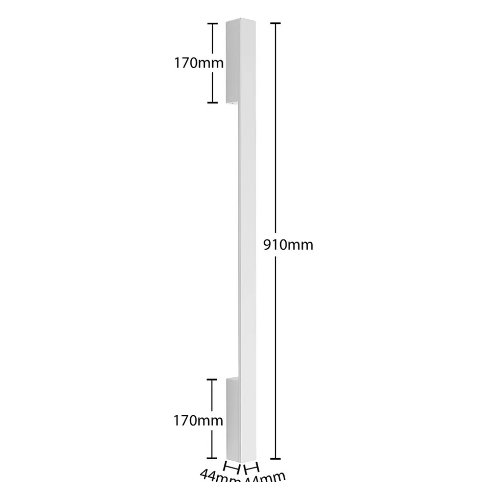 Arcchio LED-vegglampe Ivano, 91 cm, hvit, aluminium