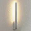 Arcchio LED-vegglampe Ivano, høyde 43 cm, børstet aluminium