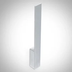 Arcchio LED-vegglampe Ivano, høyde 43 cm, børstet aluminium