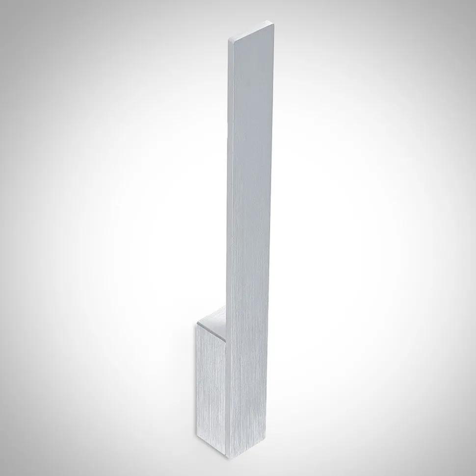 Arcchio LED-vegglampe Ivano, høyde 43 cm, børstet aluminium